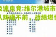 极速电竞:维尔港城市队踌躇不前，战绩堪忧